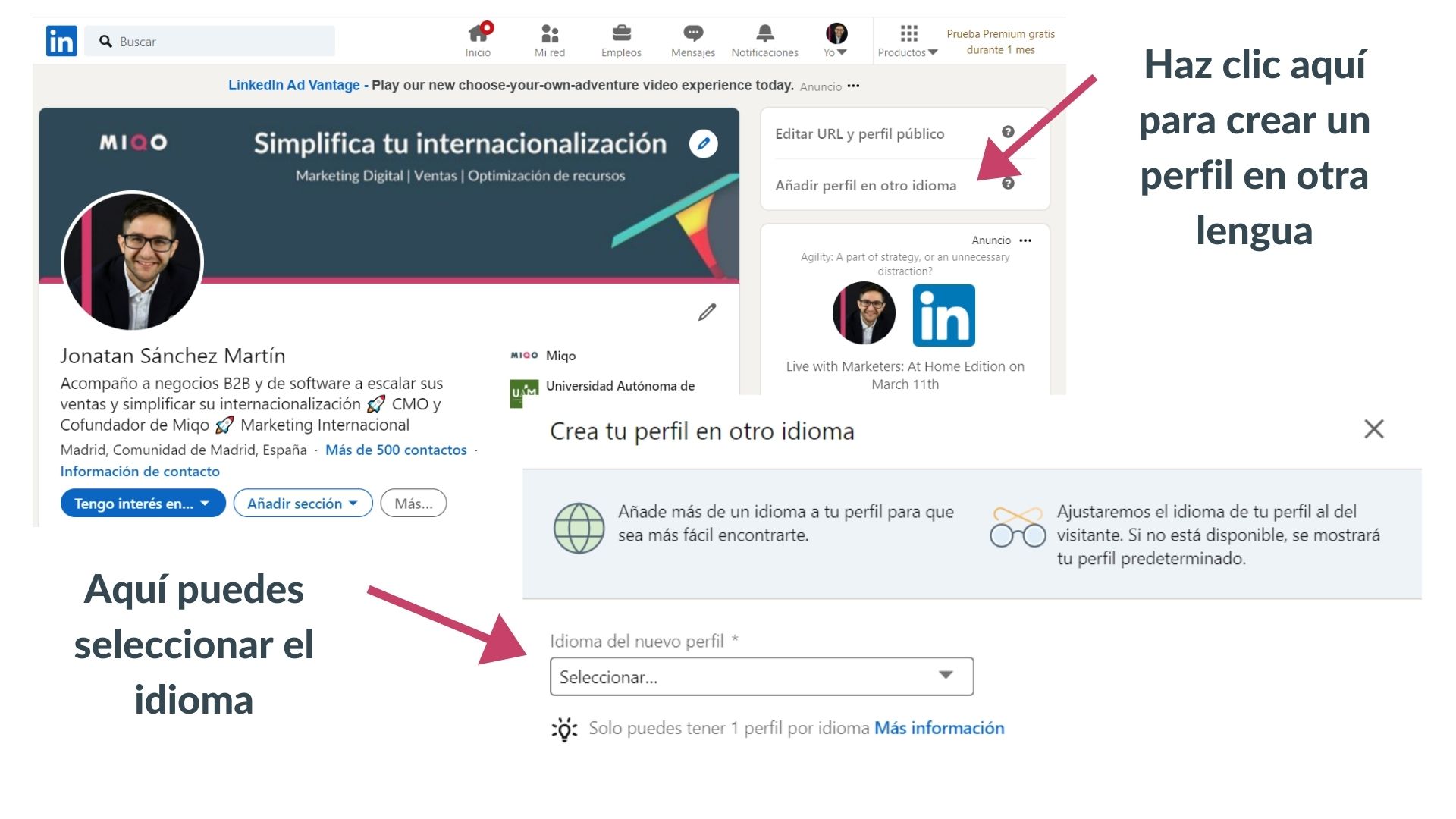 crear buen perfil de linkedin